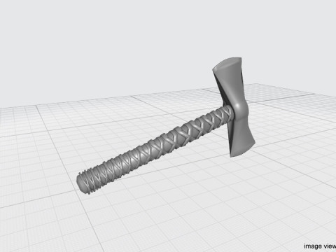 Battle Axe - Tomahawk 3D Model