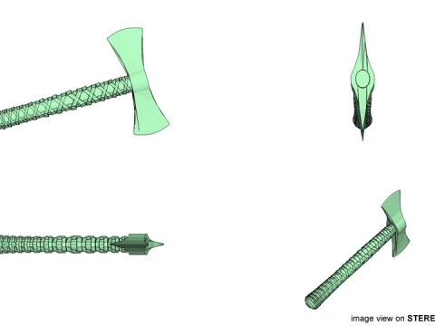 Battle Axe - Tomahawk 3D Model