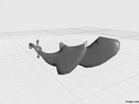 Sword - Fantasy Type 1 3D Model