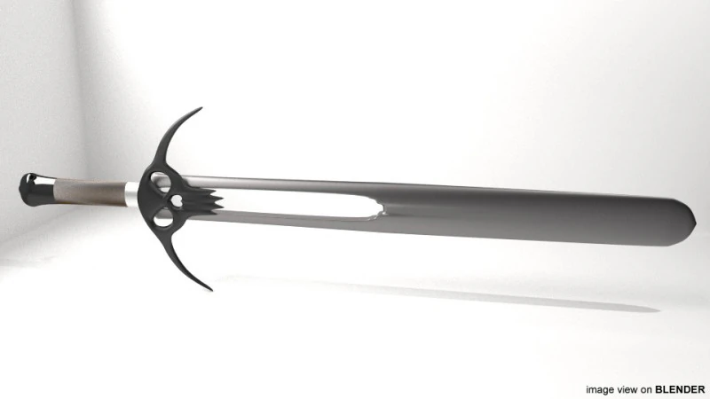 Kılıç - Fantezi Tip 2 3D Model .c4d .max .obj .3ds .fbx .stl .blend