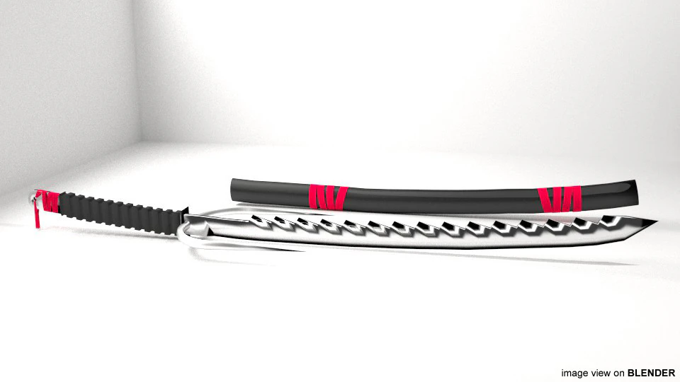Sword - Fantasy Type 3 3D Model .c4d .max .obj .3ds .fbx .stl .blend 