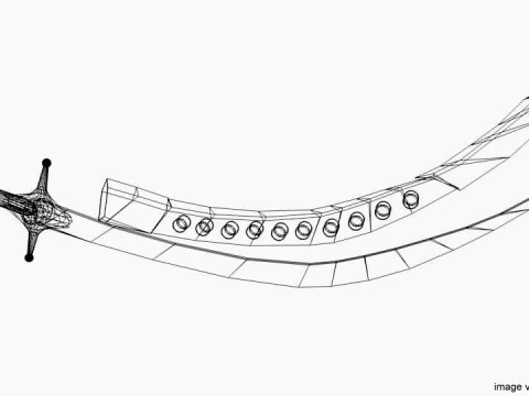 Sword - Arabic Saif 3D Model