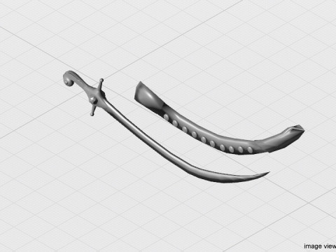 Sword - Arabic Saif Modèle 3D