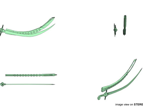 Sword - Arabic Saif 3D Model