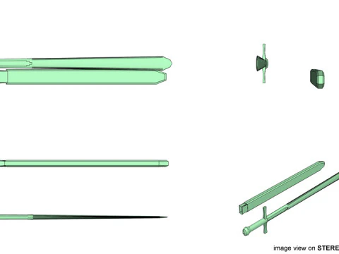 Sword - English Broadsword 3D Model