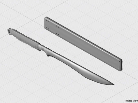 Sword - Machete 3D Model