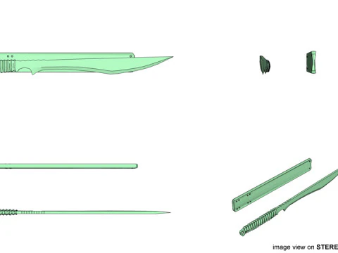 Sword - Machete 3D Model