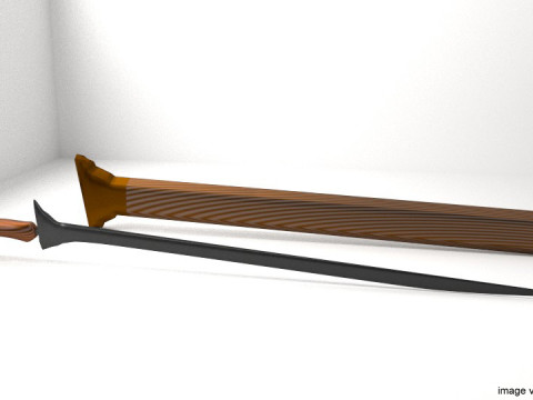 Sword - Malay Longsword 3D Model