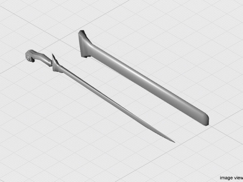Sword - Malay Longsword Model 3D