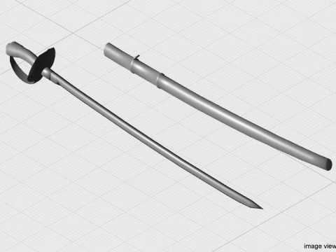 Schwert - S&auml;bel 3D Modell