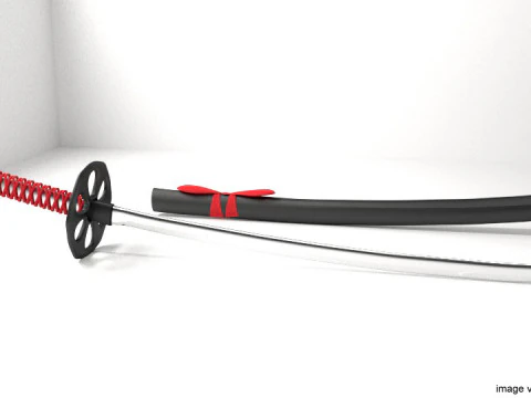 Espada - Katana Samur&aacute;i Modelo 3D
