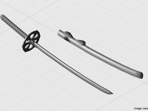 Sword - Samurai Katana 3D Модель