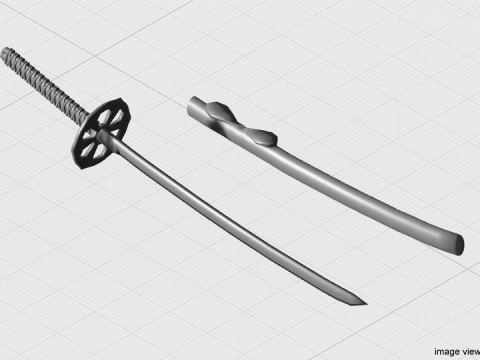 Sword - Samurai Katana 3D Model