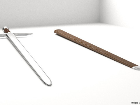 Sword - Scottish Claymore Modelo 3D