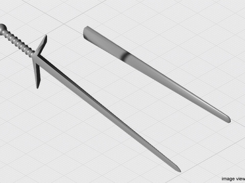 Sword - Scottish Claymore Modelo 3D