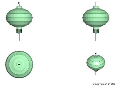 Paper Lantern - Type 1 3D Model