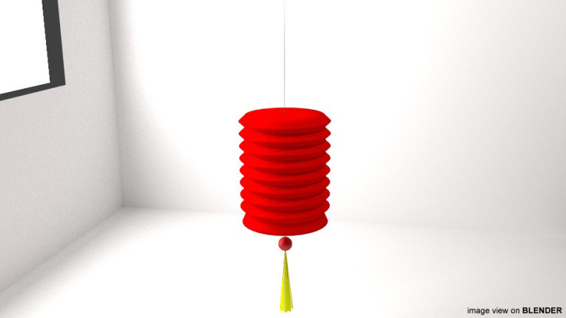 Paper Lantern - Type 3 Modèle 3D .c4d .max .obj .3ds .fbx .stl .blend
