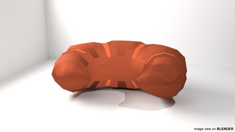 Bread - Croissant 3D Модель .c4d .max .obj .3ds .fbx .stl .blend 