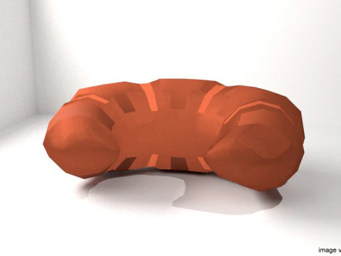 面包 - 牛角面包 3D 模型