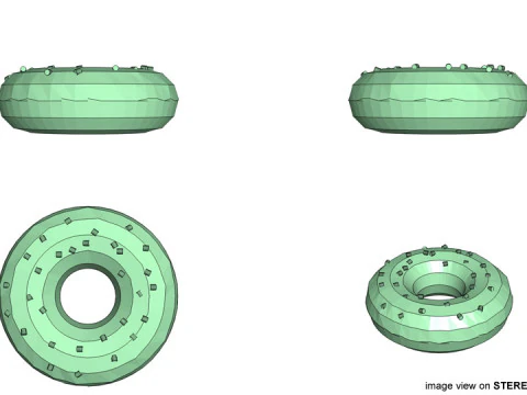 Bread - Doughnut 3D Model