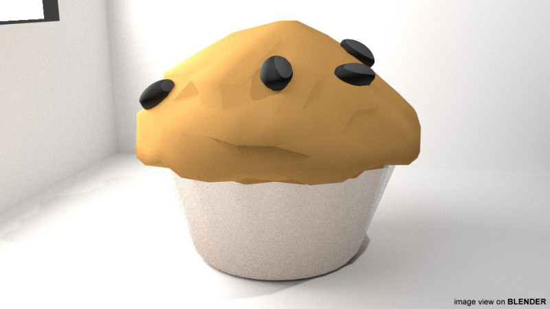Bread - Muffin Model 3D .c4d .max .obj .3ds .fbx .stl .blend 