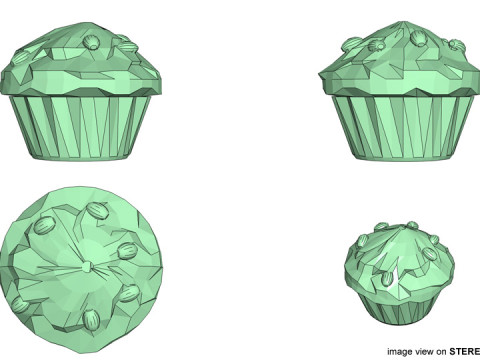Bread - Muffin Model 3D