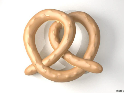 Bread - Pretzel 3D Model