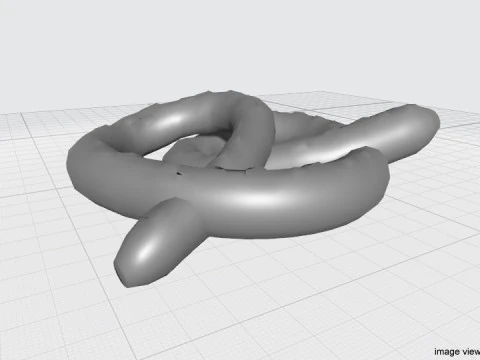 Bread - Pretzel 3D Model