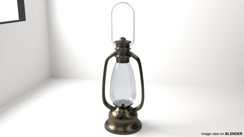 Lamp - Antique 3D 모델 .c4d .max .obj .3ds .fbx .stl .blend