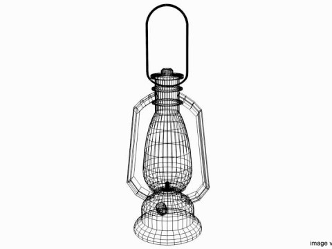 Lamp - Antique 3D 모델