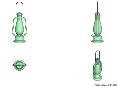 Lamp - Antique 3D 모델