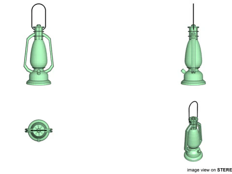 Lamp - Antique 3D Model