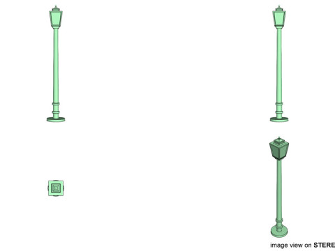 Lamp - Pole Model 3D