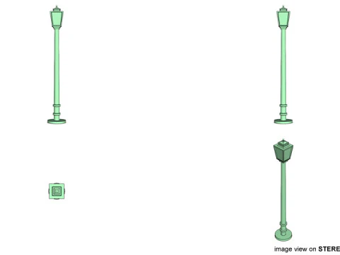 灯杆 3D 模型