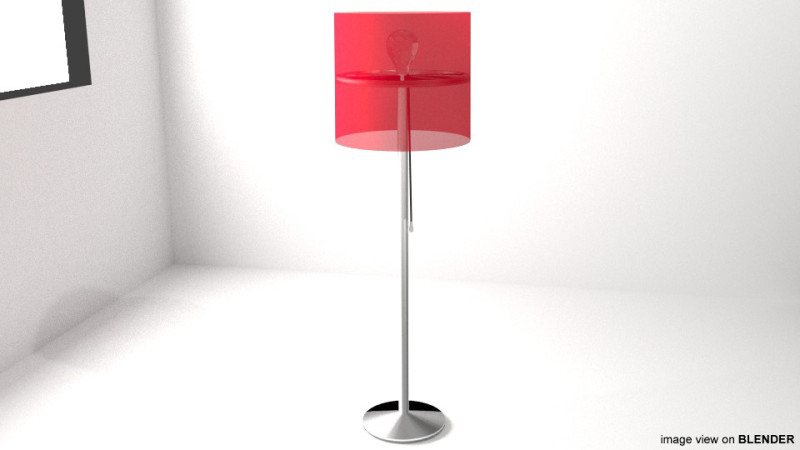 Lamp - Standing Model 3D .c4d .max .obj .3ds .fbx .stl .blend 