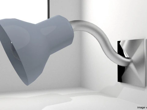 L&aacute;mpara - Pared Modelo 3D