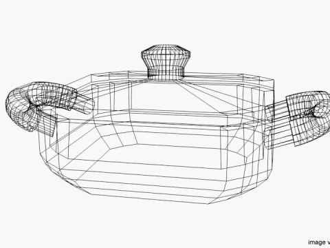 Cookware - Casserole pan 3D Model