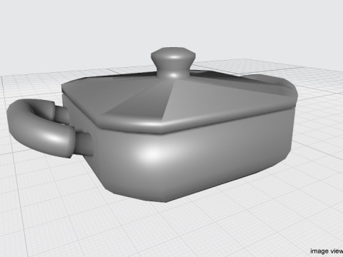 Cookware - Casserole pan Model 3D