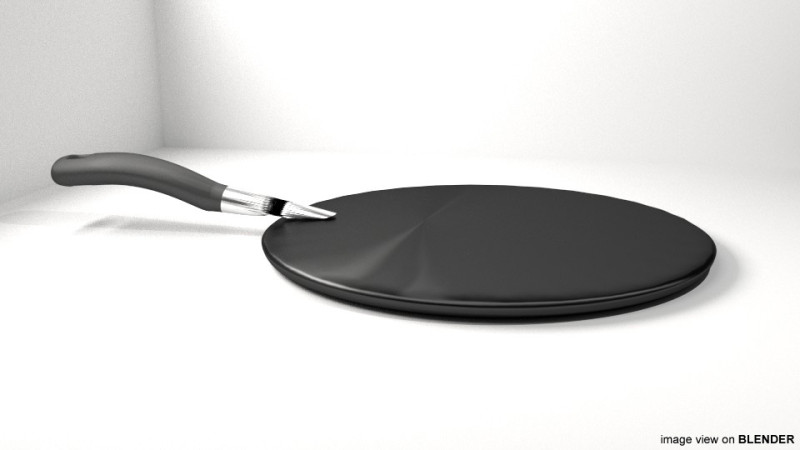 Cookware - Frying pan Model 3D .c4d .max .obj .3ds .fbx .stl .blend
