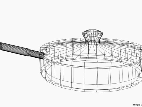 Cookware - Saucepan Model 3D