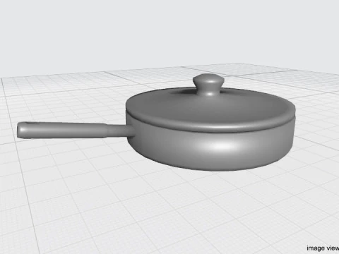 Cookware - Saucepan 3D Model