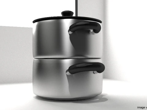 Batterie de cuisine - Marmite vapeur Modèle 3D