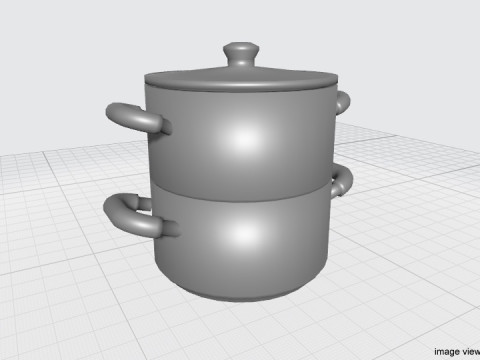 Cookware - Steamer pot 3D Model