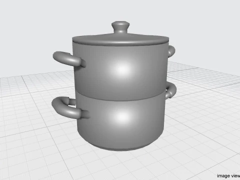 Batterie de cuisine - Marmite vapeur Modèle 3D