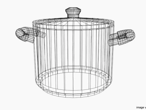 Cookware - Stock pot 3D Model