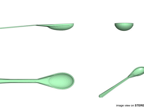 Dishware - Spoon Model 3D