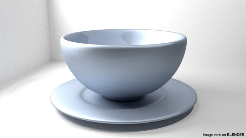 Dishware - Bowl 3D Model .c4d .max .obj .3ds .fbx .stl .blend 