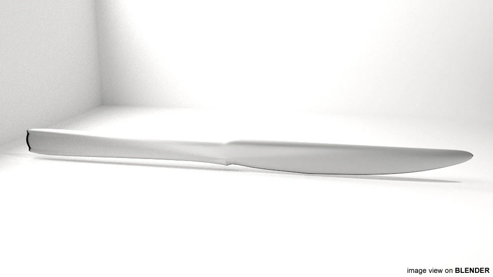 Посуда - нож для резки 3D Модель .c4d .max .obj .3ds .fbx .stl .blend 