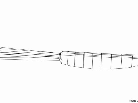 Dishware - Cutting Knife 3D Model