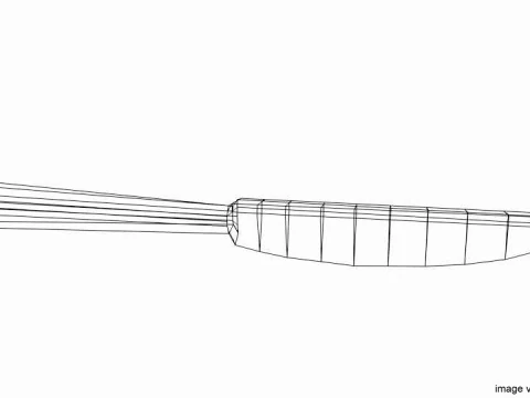 Посуда - нож для резки 3D Модель